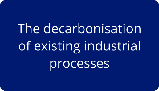 The decarbonisation of existing industrial processes